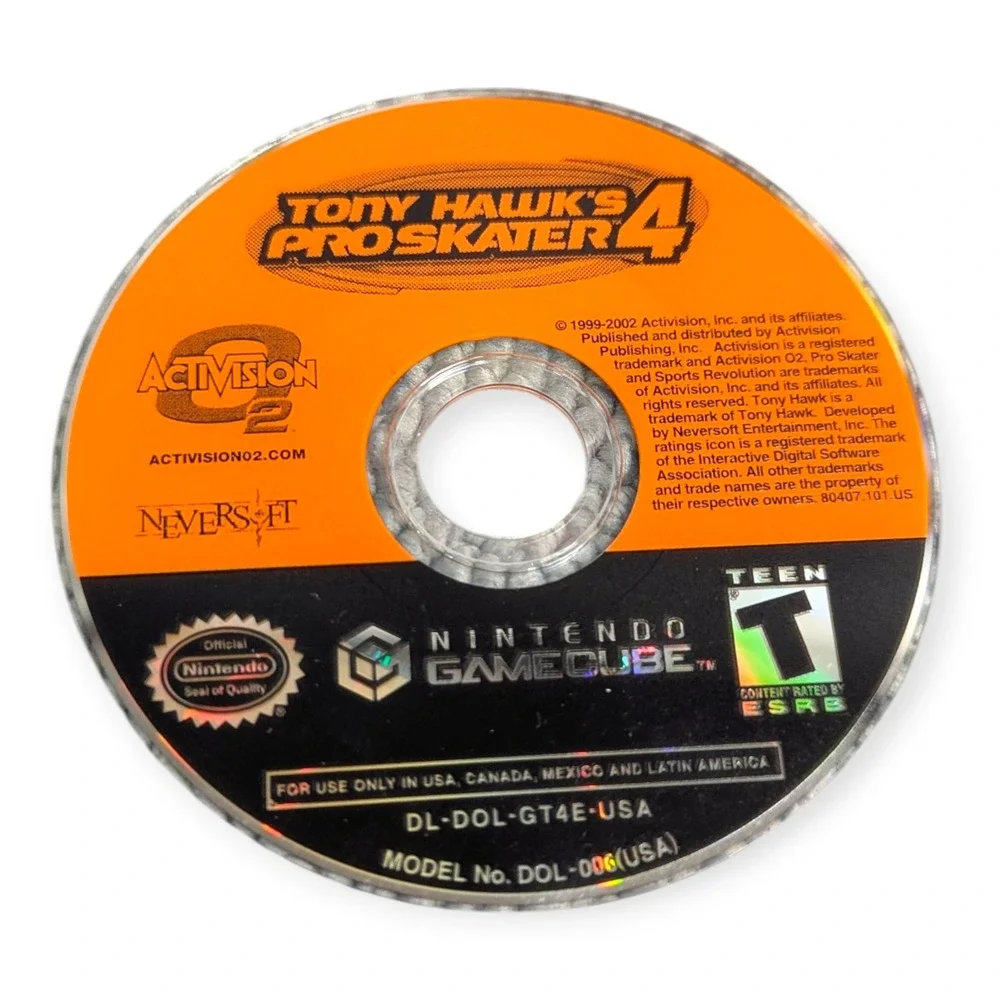 Tony‎ Hawk's Pro Skater 4 Nintendo GameCube CIB THPS4 Activision 2002 Game